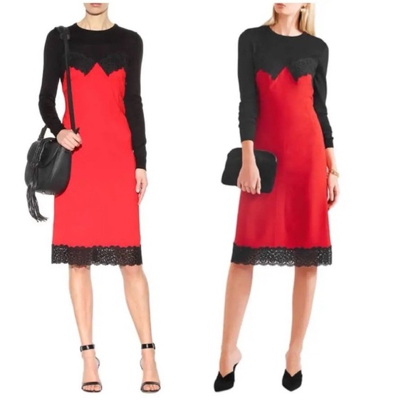 Altuzarra Debbie Lace and merino midi dress - Picture 6 of 13